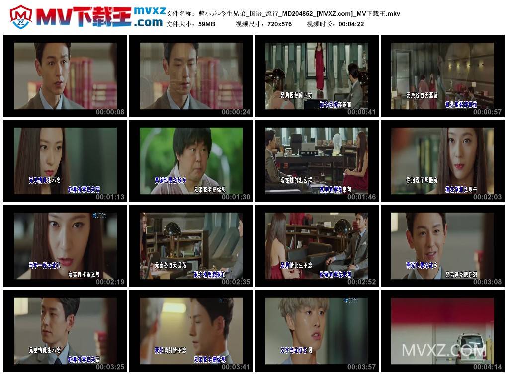 蓝小龙-今生兄弟_国语_流行_MD204852